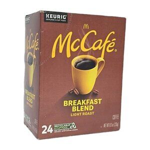 McCafe Breakfast Blend Coffee, Keurig K-Cup Pods, Light Roast, 24 Count